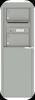4C06S-02-D 4C Horizontal Depot Mailbox Silver Speck