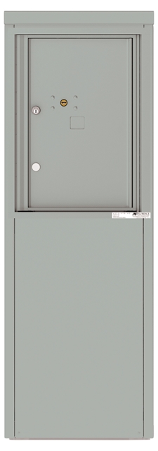 4C06S-1P-D 4C Horizontal Depot Mailbox Silver Speck