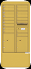 4C15D-17-D 4C Horizontal Depot Mailbox Gold Speck