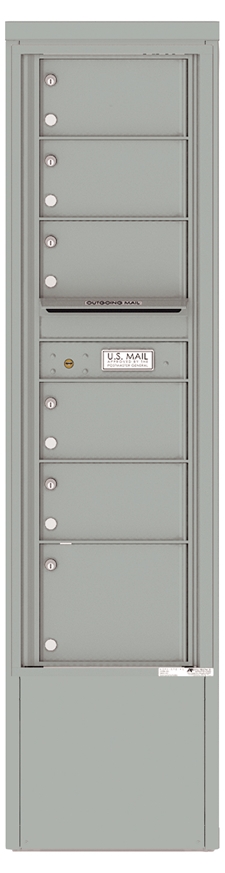 4C15S-06-D 4C Horizontal Depot Mailbox Silver Speck