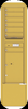 4C15S-07-D 4C Horizontal Depot Mailbox Gold Speck