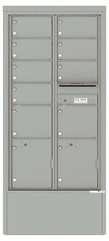 4C16D-09-D 4C Horizontal Depot Mailbox Silver Speck