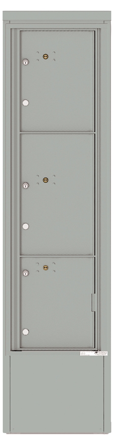 4C16S-3P-D 4C Horizontal Depot Mailbox Silver Speck