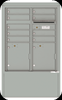 4CADD-09-D 4C Horizontal Depot Mailbox Silver Speck