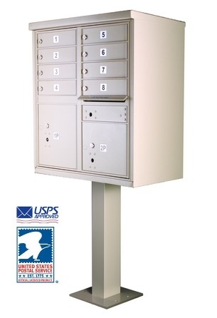 8 Door Cluster Pedestal Mailbox for Sale 1570-8 Florence vital™
