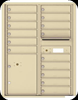 4C11D-15 Eleven Door High Fifteen Tenant 4C Mailbox with Parcel Locker Sandstone