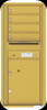 4C11D-04 Eleven Door High Four Tenant 4C Mailbox Gold Speck