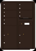 4C12D-05 Twelve Door High Five Tenant 4C Mailbox Dark Bronze
