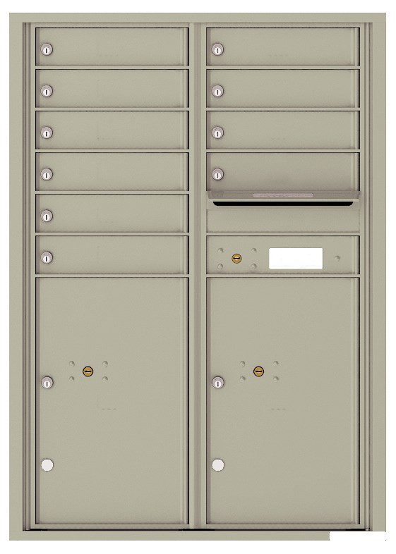 Versatile ™ 4C Mailbox – 12-Doors High – 10 Tenant Mailboxes