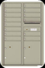 Postal Grey 4C13D-14 Thirteen Door High Fourteen Tenant 4C Mailbox