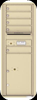 Versatile 5 Tenant Mailbox for sale from US Mail Supply With a parcel locker in Sandstone