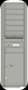 STD-4C Commercial Apartment Mailbox Silver