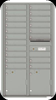 Indoor 4C Horizontal Mailbox with 19 Doors Silver Speck