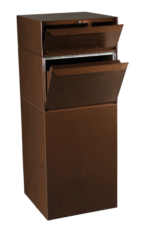 Curbside Delivery Vault Mailbox in Copper