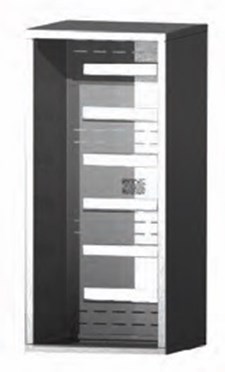 Versatile ™ 4C Surface Mount Collar - 12-Doors High - Single Column