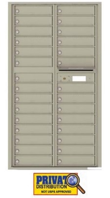4C16D-29 29 Door Private Use Commercial Horizontal Mailbox