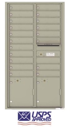 4C16D-19 19 Tenant Door 4C Recess Mounted Mailbox