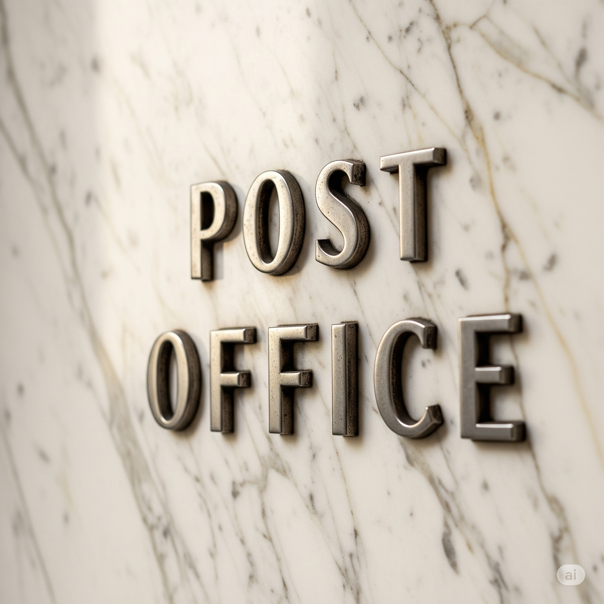 Front of a post office building