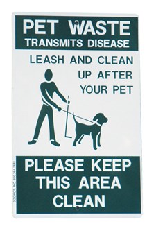 DOGIPOT™ “On Leash” Aluminum Reflective Pet Sign