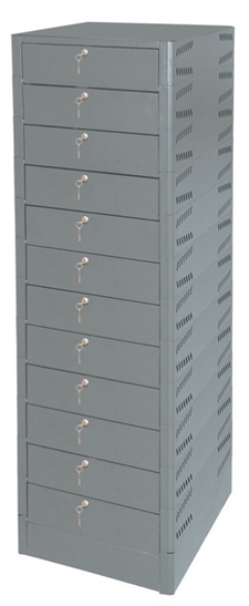 12-Door Locking Laptop Computer Locker