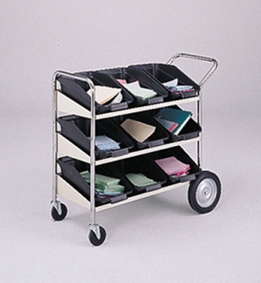 3 Shelf Mail Tray Cart #B173