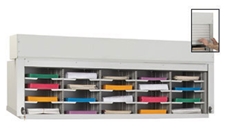 20 Pocket 60-inch Wide Security Mail Sorter
