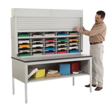 40 Pocket 60-inch Wide Security Mail Sorter