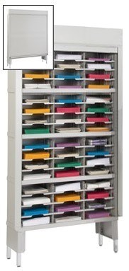 48 Pocket 36-inch Wide Security Mail Sorter with Riser