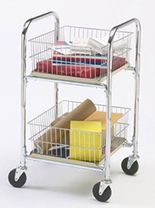 Our compact wire basket carts feature removable wire baskets that are easy to lift out Compact Wire Basket Carts