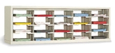 60” Wide Open Back Mail Sorter – 20 Pockets (11 1/2"W)