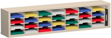 72” Wide Mail Sorter – 28 Pockets (9 1/2"W X 12 3/4"D)
