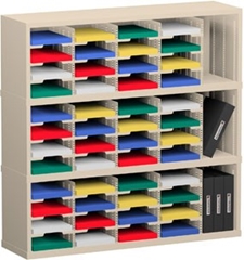 48” Wide Mail Sorter – 48 Pockets (9 1/2"W x 12 3/4"D)