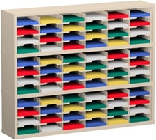 60” Wide Mail Sorter – 72 Pockets (9 1/2"W x 12 3/4"D)