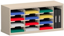 36” Wide Mail Sorters – 12 Pockets (9 1/2"W x 12 3/4"D)