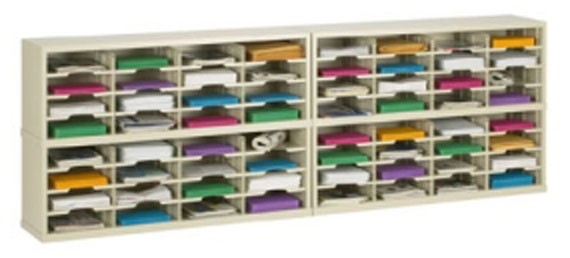 96” Wide Mail Sorter – 64 Pockets (11 1/2"W)