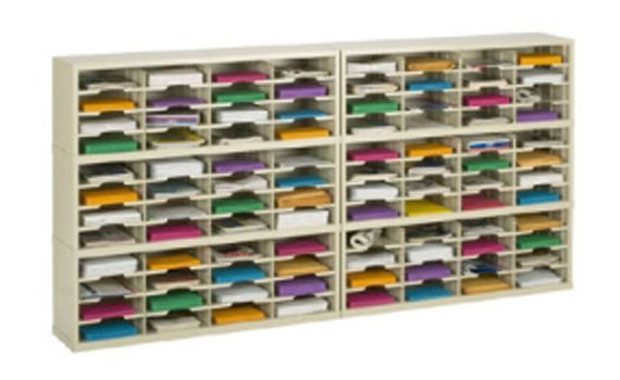 96 Inch Mail Sorters with 96 Pockets PY253 Office Mailbox Solutions