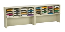 96”Wide Mail Sorter – 32 Pockets (11 1/2"W) w/Riser