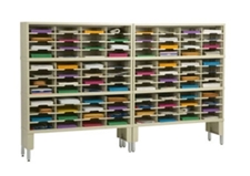 96” Wide Mail Sorter – 96 Pockets (11 1/2"W) w/Adjustable Riser