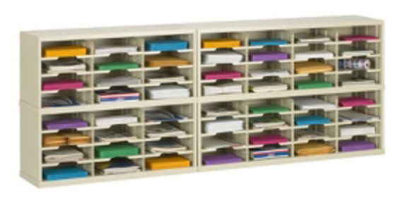 84 Inch Mail Sorter with 56 Pockets PY270 Office Mail Sorters for