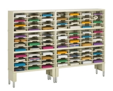 84” Wide Mail Sorter – 84 Pockets (11 1/2"W) w/Riser