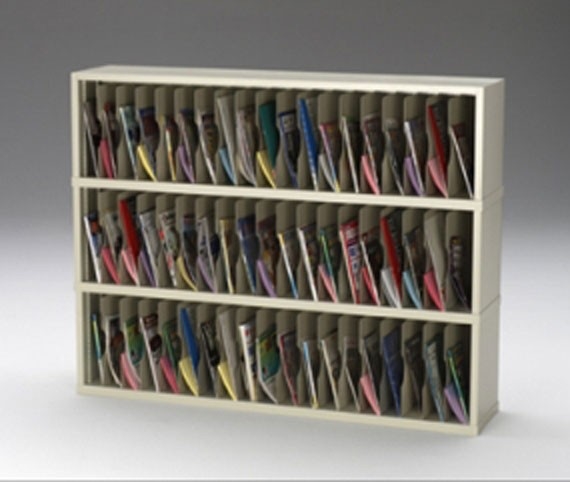60” Wide Vertical Mail Sorter – 57 Pockets (3"W)
