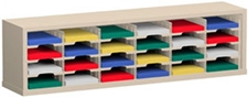 60” Wide Mail Sorter – 24 Pockets (9 1/2"W x 12 3/4"D)