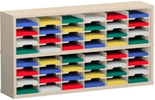60” Wide Mail Sorter – 48 Pockets (9 1/2"W x 12 3/4"D)
