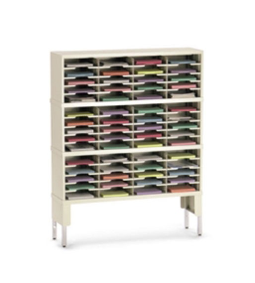 48in Wide Mail Sorter 60 Pockets With Riser PY714 USPS Mail Sorter