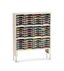 48”W Mail Sorter – 60 Pockets (11 1/2"W) w/Riser