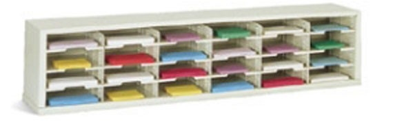 72” Wide Mail Sorter – 24 Pockets (11 1/2"W)