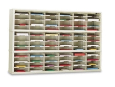 72" Wide Metal Mail Cubby Sorter With 72 Slots