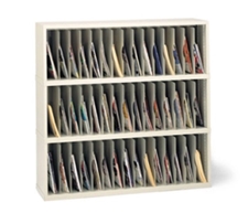 48”W Vertical Mail Sorter – 45 Pockets (3"W)
