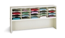 60” Wide Mail Sorter – 24 Pockets (9 1/2"W x 12 3/4"D) w/Riser