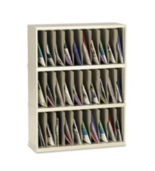 36”W Vertical Mail Sorter – 30 Pockets (3"W)